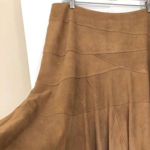 Suede Circle Skirt Ralph Lauren. perfect cond.